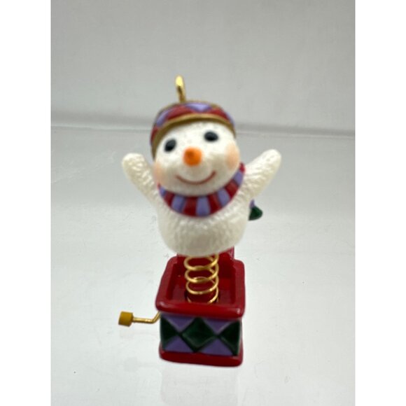 Hallmark Keepsake Collector Club Ornament Set Santa Elf Snowman 1999 Vintage - Picture 4 of 16